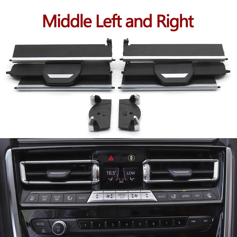Car Front Dashboard Air Conditioning Middle AC Vent Grille Outlet Slide Clip Repair Kit  For BMW 8 Series G14 G15 G16 F91 F92