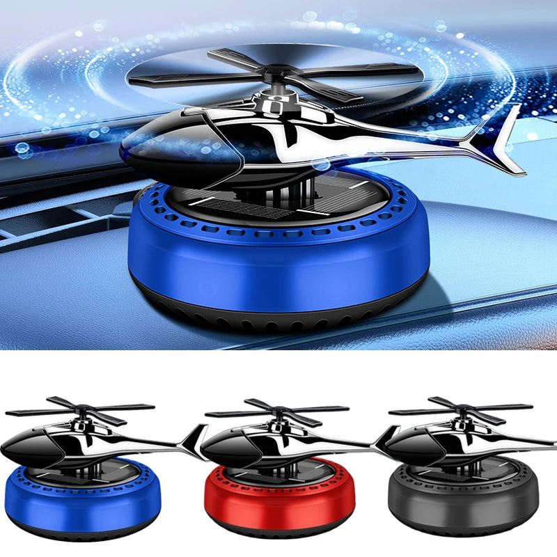 Solar Powered Car Air Freshener | Decorative Aromatherapy Propeller Diffuser