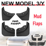 Tesla Model 3 and Model Y Mud Flaps 2025-2026 | Front and Rear Splash Guards additional angle