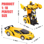 Electric RC Car 2 In 1 Transformation Robots Sports Vehicle Model Robots Boys Toys Re lifestyle view