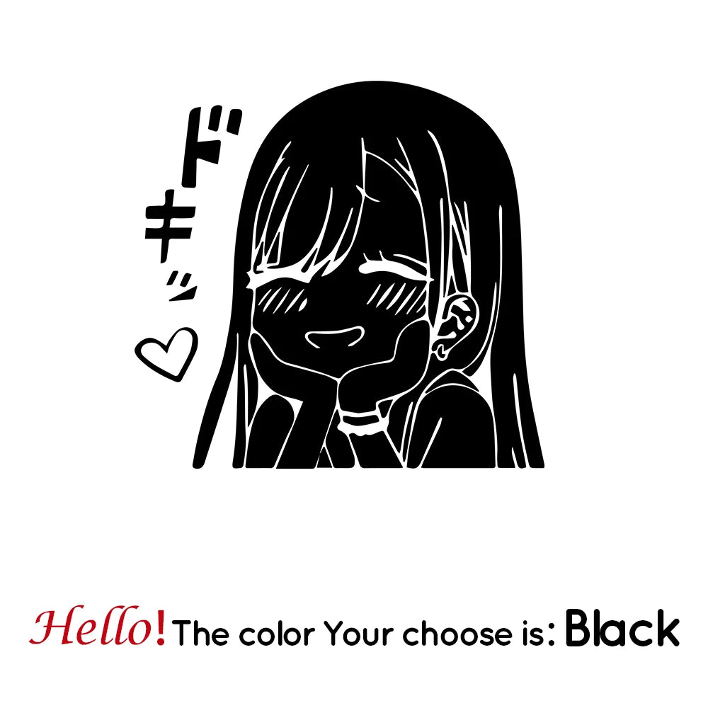 Cartoon Anime Two-Dimensional Little Girl Auto Stickers On The Car Fashion Vinyl Car alternate view