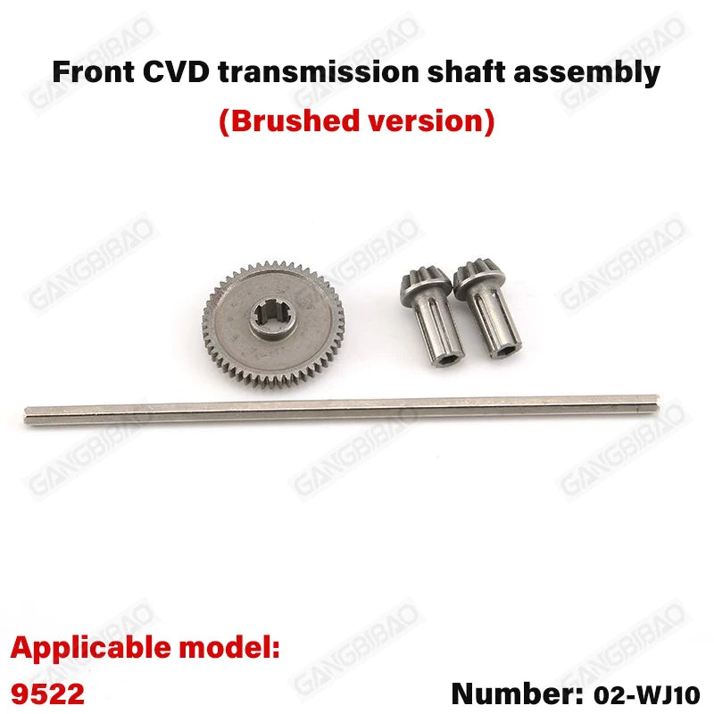 9522 PRO Remote Control Car Parts Swing Arm, Pull Rod, Steering Cup, Tire, Chassis, additional angle