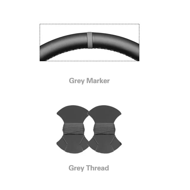 Black Faux Leather Car Steering Wheel Cover for Alfa Romeo 159 2005-2012 Brera Spider lifestyle view