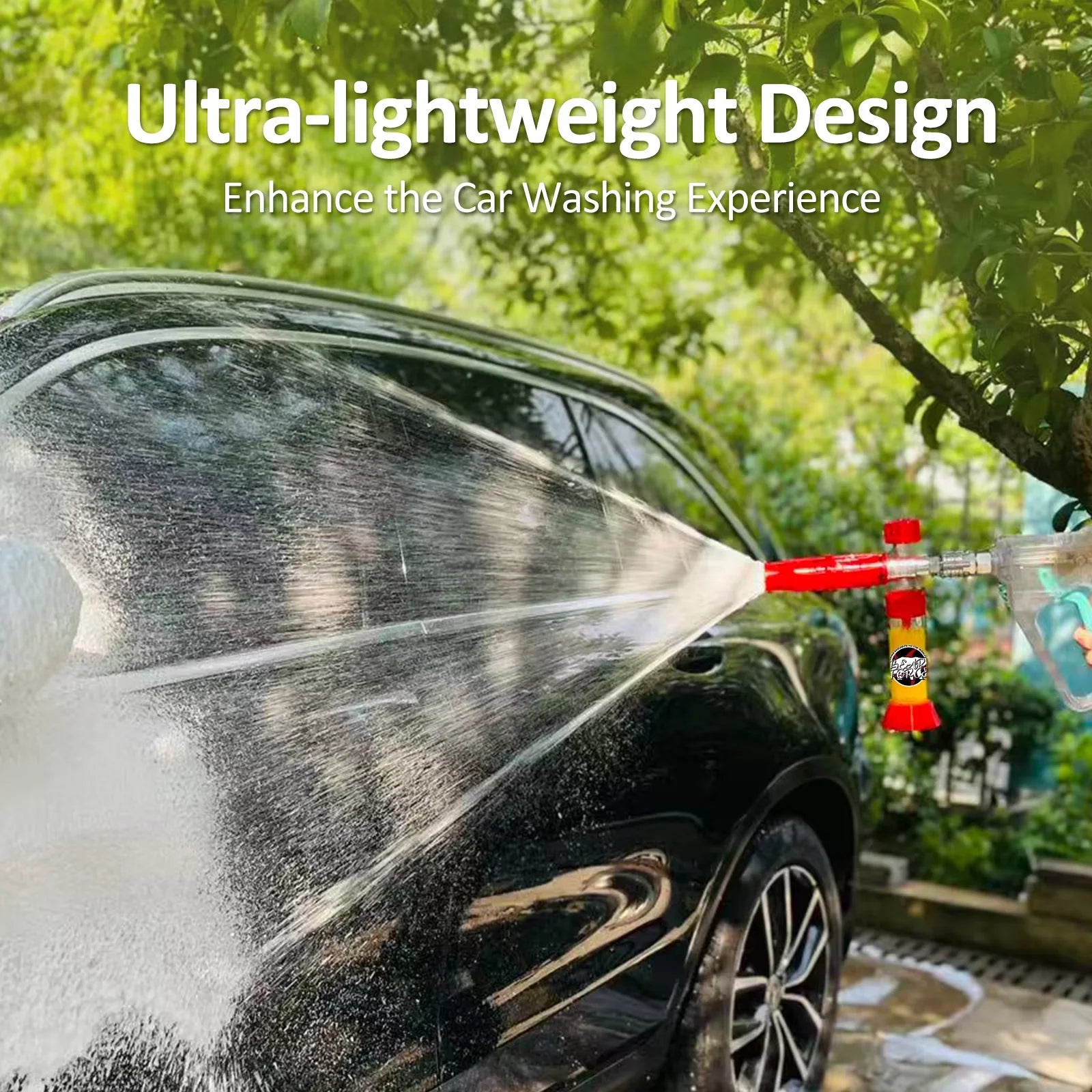 Pressure Magnetic Foam Cannon Pro with 1/4 Quick Connector | 360° Adjustable Snow F additional angle