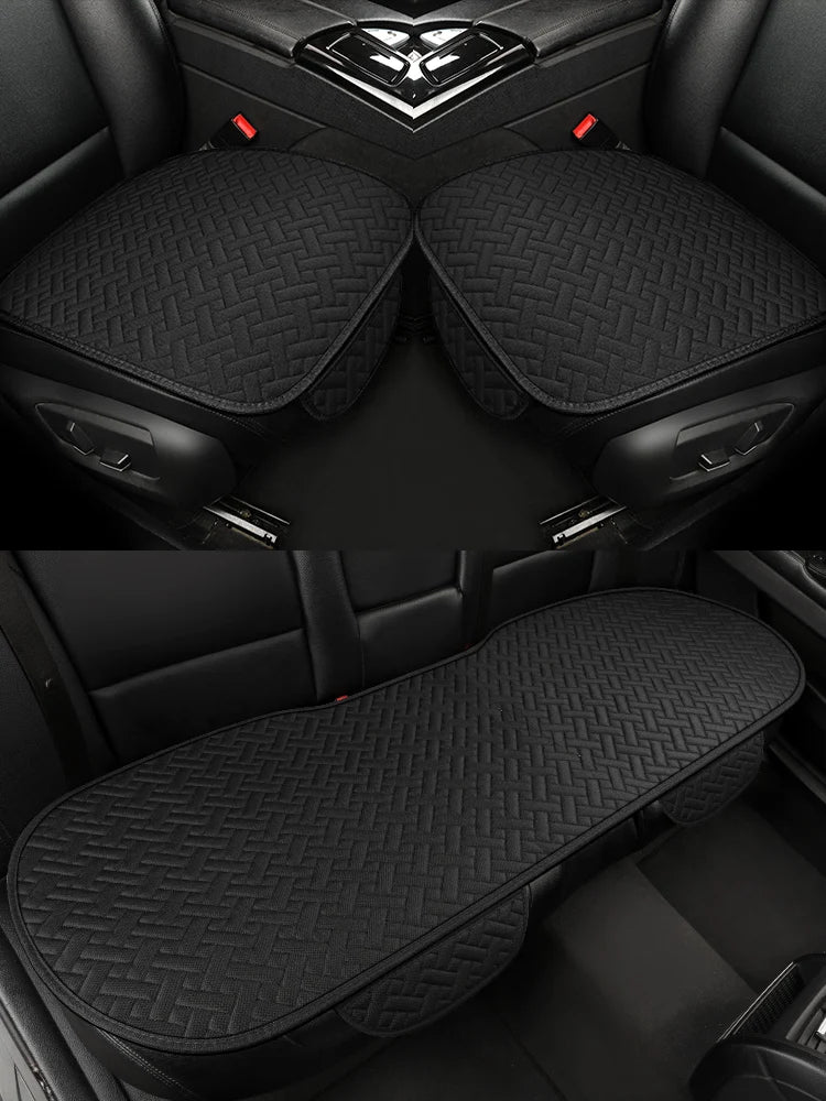 Car Seat Cushion, All Season Universal Linen Car Seat Cushion Cover, Anti Slip, Wear-Res detail view
