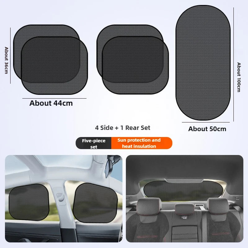 Car Sunshade | UV Blocking Mesh Side Window Sunscreen for Car close-up view