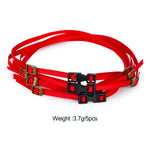 5Pcs Nylon RC Crawler Roof Rack Tie Down Straps | 1/8-1/24 Scale close-up view
