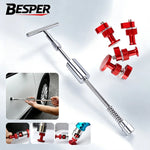 Auto Body Paintless Dent Repair Tool Kit Slide Hammer T-Bar Puller Dent Removal Lifter Tools Car Body Repair Tools for Vehicle
