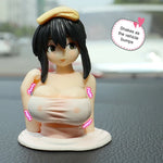 1Pc Shaking Chest Girls Car Dashboard Decorations Sexy Cute Dolls Plump Shape Car Int alternate view