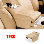 For JETOUR T2 Shanhai T2 2024 2025 2026 Car Armrest Box Height Increase Pad Leather Protective Cover Storage Bag Car Accessories