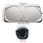 Car Windshield Sun Shade Foldable Sunshade Cover additional angle