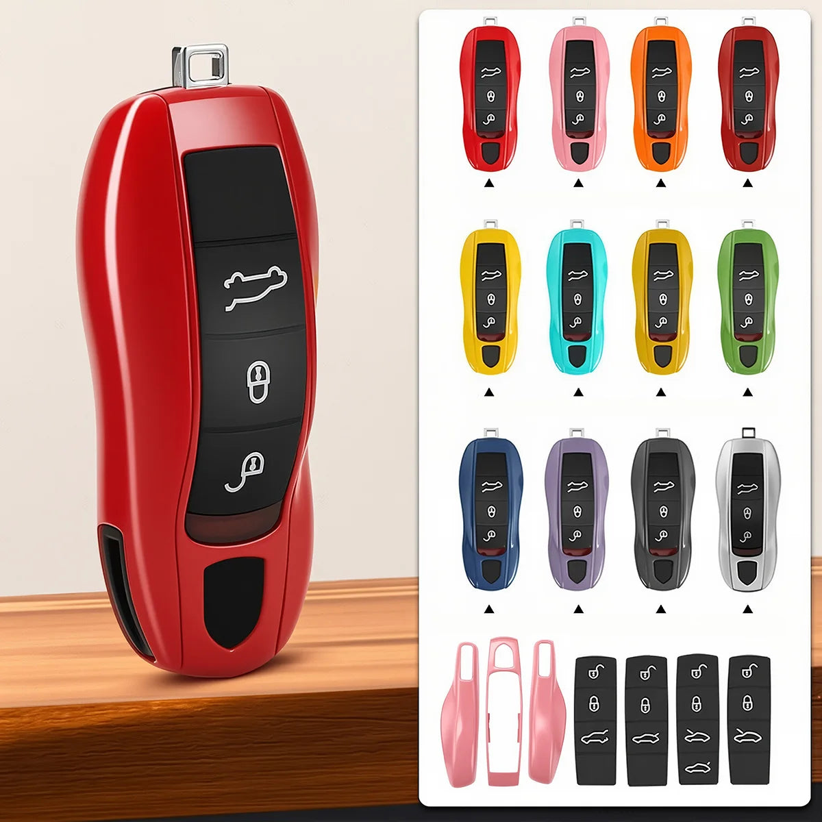 For Porsche Panamera Carrera Macan Boxster Cayman Cayenne Taycan 911 970 981 991 Car Smart Remote Ke
