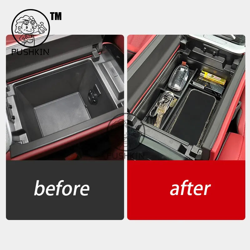For OMODA 9 C9 PHEV OMODA 9 SHS 2024 Car Armrest Storage Box Center Console Organizer Center Console Interior Accessories