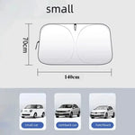 Auto Folding Sun Shade | Car Windshield Sunshade Cover detail view