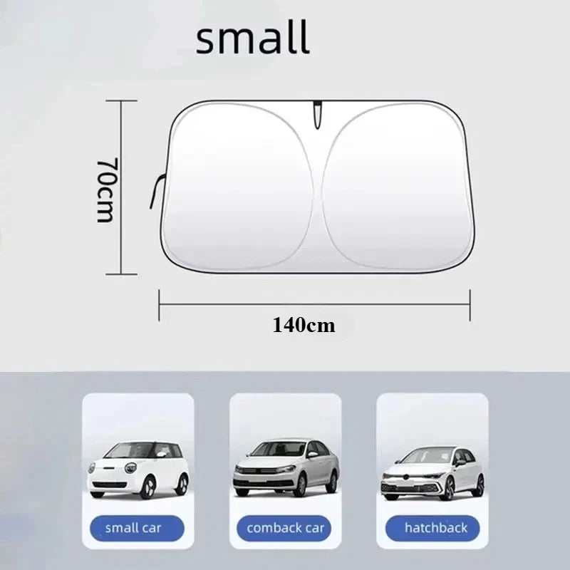 Auto Folding Sun Shade | Car Windshield Sunshade Cover detail view