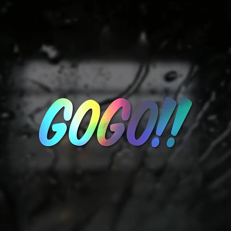 Hot Gogo Car Decal Decals Vinyls Decals Fashion Creative Car Full Body Head Styling St close-up view