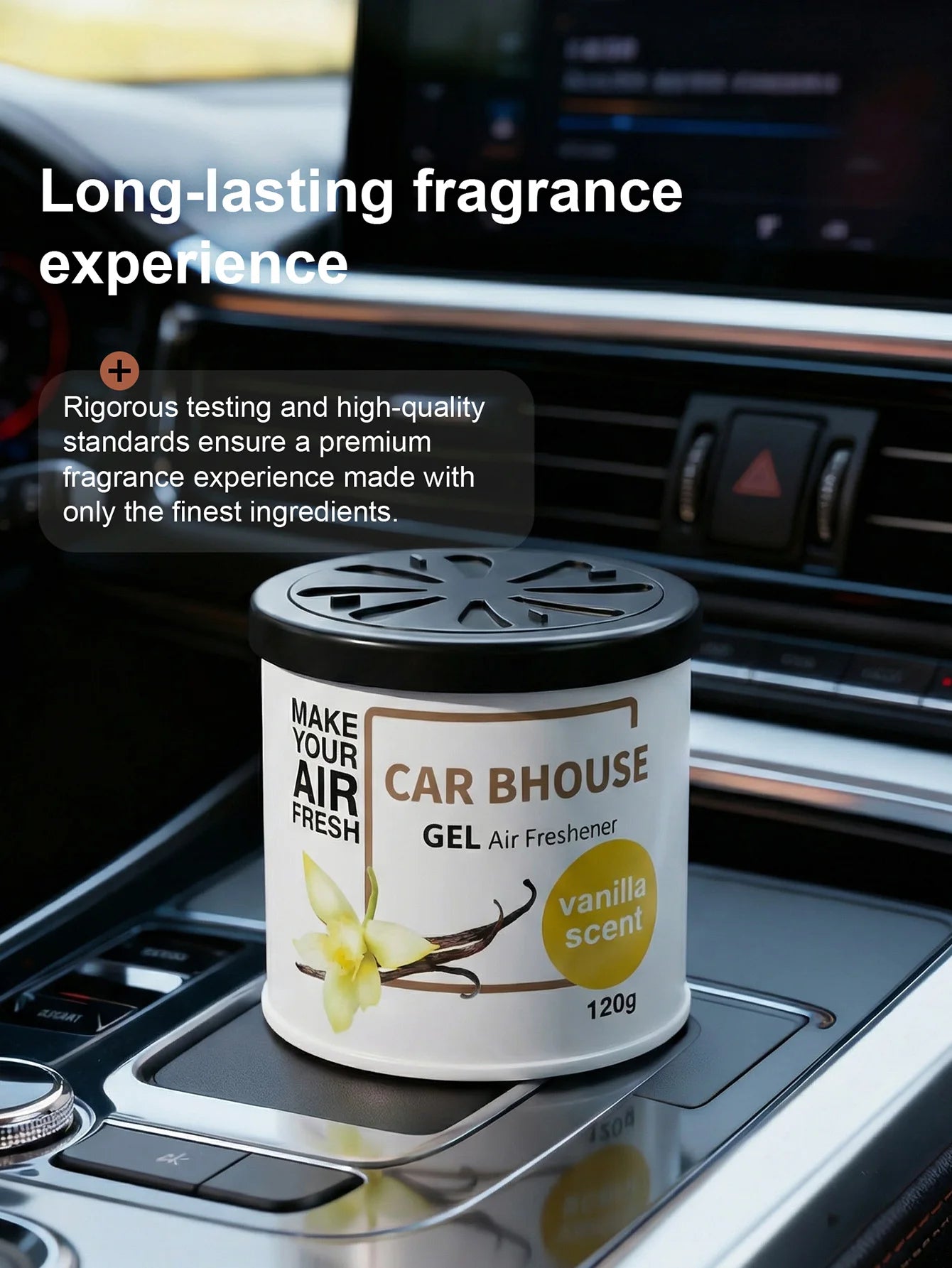 Dual-Purpose Car and Home Air Freshening Gel | 120g Long-Lasting Fruity and Floral Sc lifestyle view