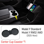 Center Console Organizer for Tesla Model Y Standard RWD 2026 Accessories Trunk Side Storage Box Cup Holder Brake Gas Pedal Cover