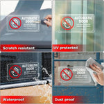 Auto Door Do Not Touch Sign Decals Removable Self-adhesive Vinyl Taxi Vehicle Window alternate view