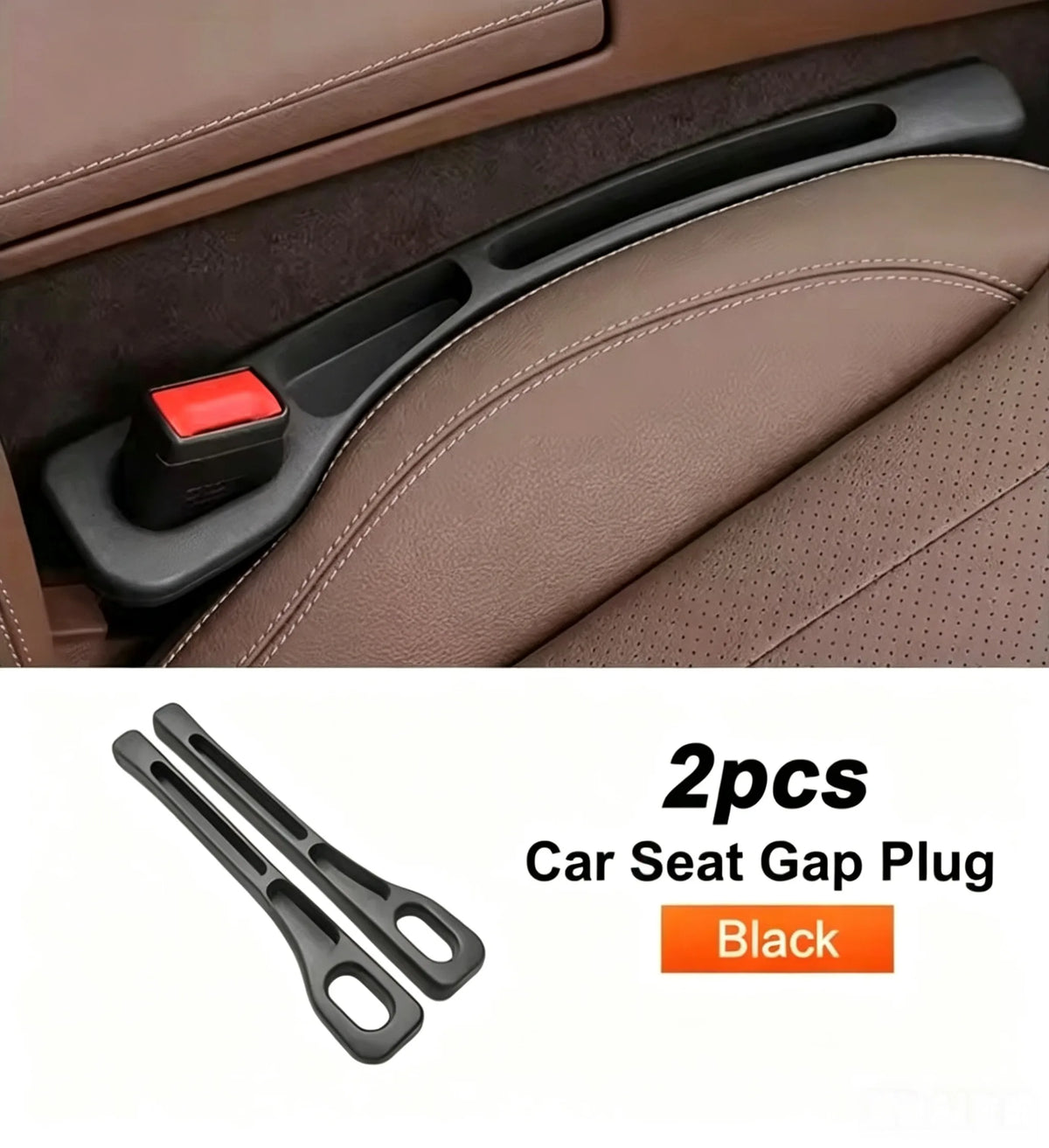2Pcs Car Seat Gap Filler With Key & Phone Holder, Durable EVA Multi-Slot Auto Interior Storage Organizer Accessories