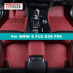 TITIPLER Custom Car Floor Mats For BMW 5er F10 G30 F90 520-550 2011-2023 Auto Carpets Foot Coche Accessorie
