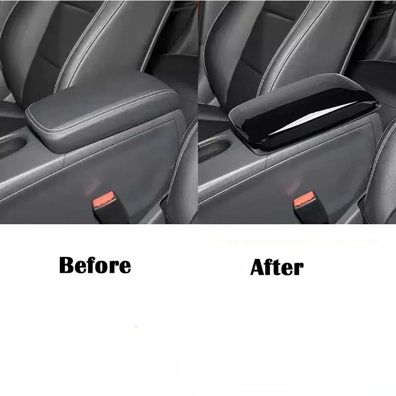 For Mercedes Benz A B GLA CLA Class W176 X156 C117 W246 2013-2019 ABS Car Center Console Armrest Box Panel Sticker Trim Cover