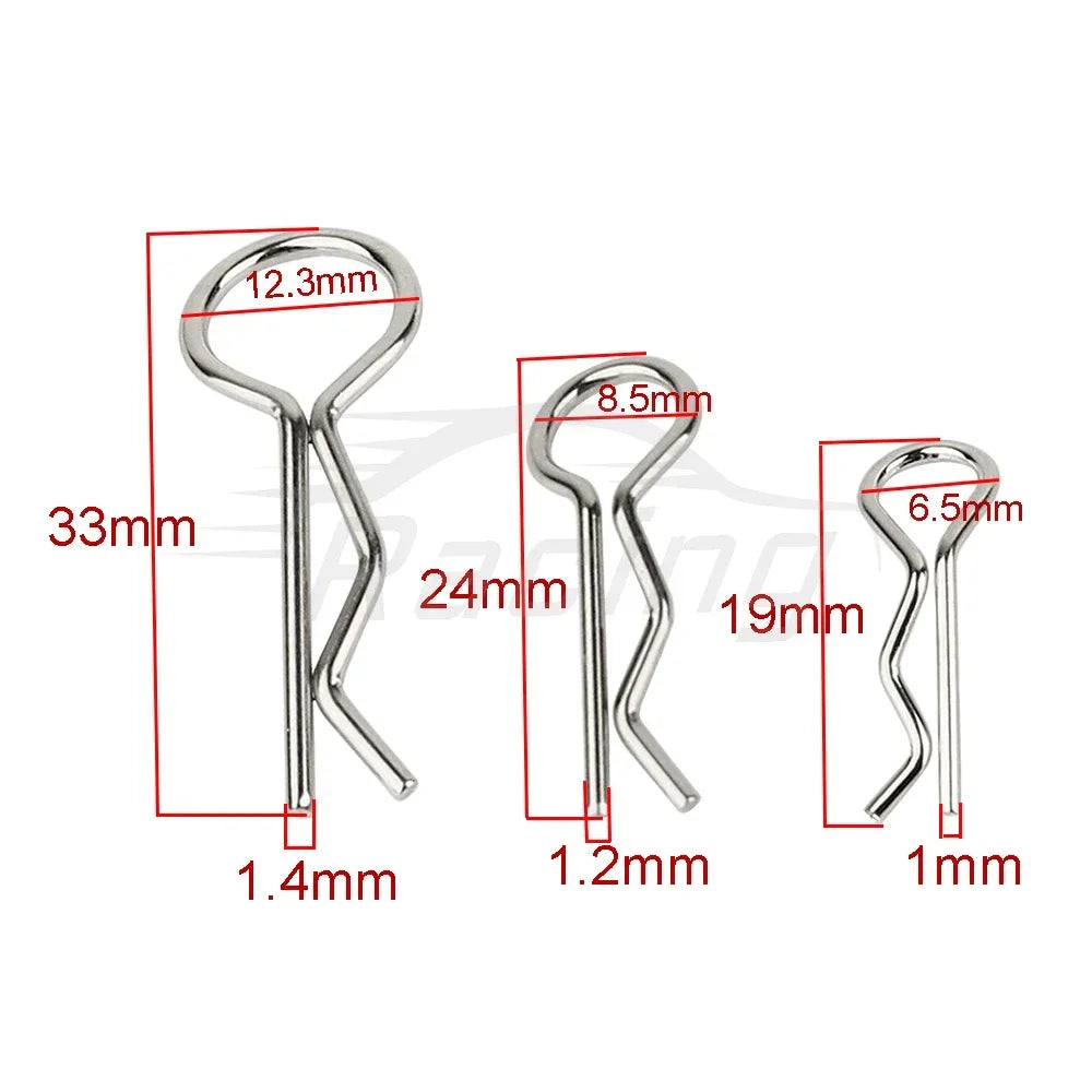 RC Car Body Shell R Clips 20/50 Pcs detail view