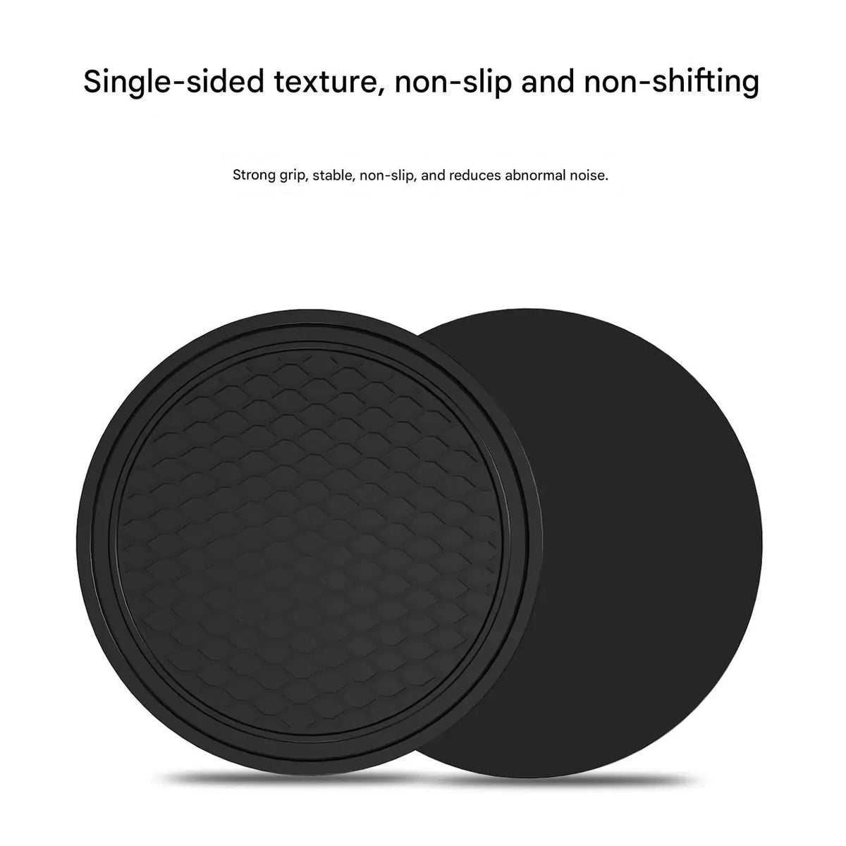 New Car Cup Holder Anti-Slip Silicone Insert Coaster Mat Universal Car Accessories Bla close-up view