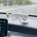 Car Cartoon Phone Holder for Navigation | Creative Air Vent Suction Cup Mount Stand additional angle