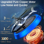 Solar Car Air Freshener Helicopter Decor | Solar Rotating Aromatherapy for Car Interior detail view