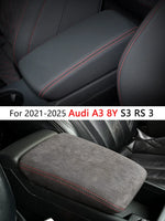 Central Control Armrest Box Suede Pprotective Cover For Audi A3 8Y Accessories 2021 2022 2023 2024 2025  Audi S3 8Y and RS 3 8Y