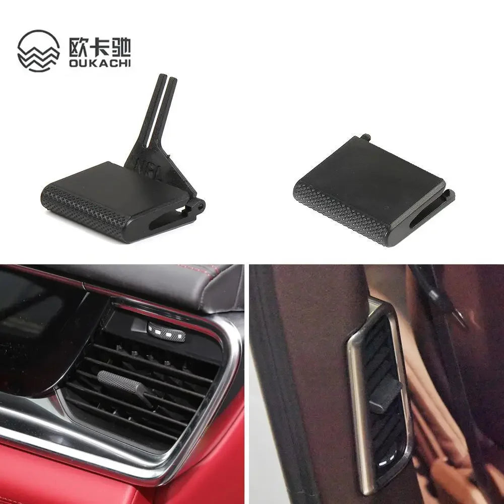 Left Right AC Vent Grille Outlet Tab Clip Repair Kit Rear Air Conditioner Vent Paddle For Porsche Panamera  971819701B6N3
