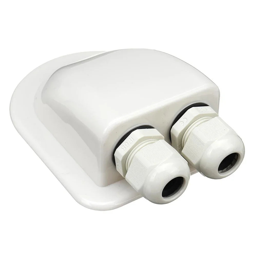 Double Wire Entry Gland Box Solar Panel Roof Wire Entry Gland Box Cable Motorhome W additional angle