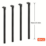 Metal Folding Table Legs, 27.56 Inch (70Cm) Height, Heavy Duty Foldable Desk Legs for alternate view