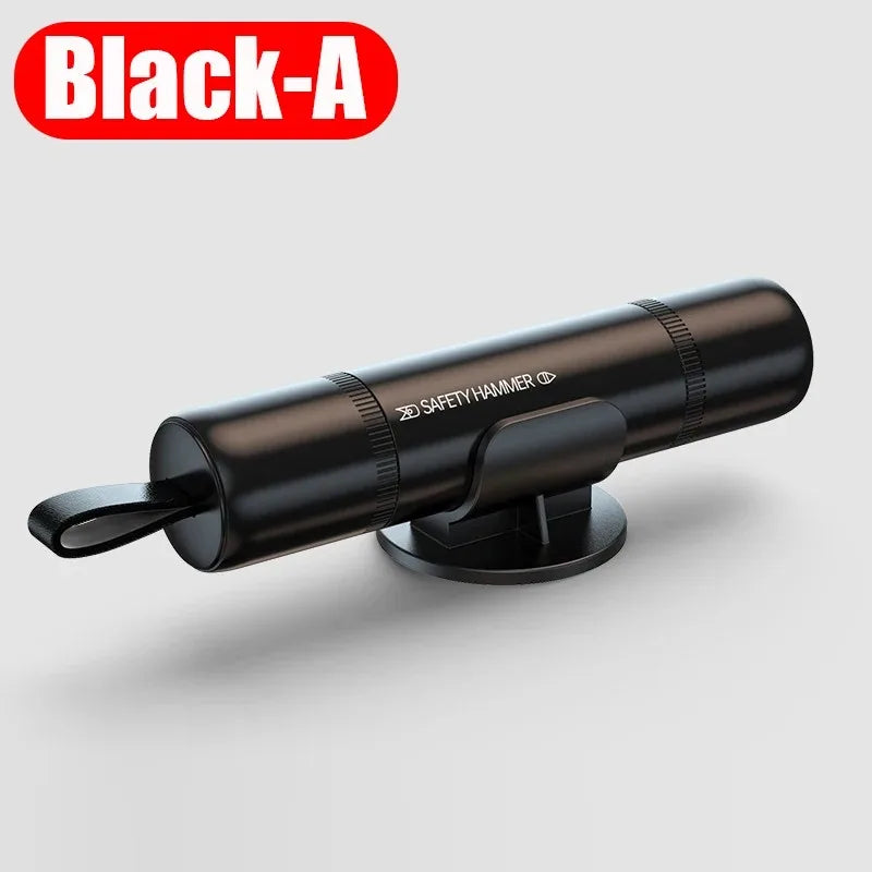 Car Window Glass Breaker Hammer Seatbelt Cutter Emergency Tungsten Steel Tip Tool for close-up view