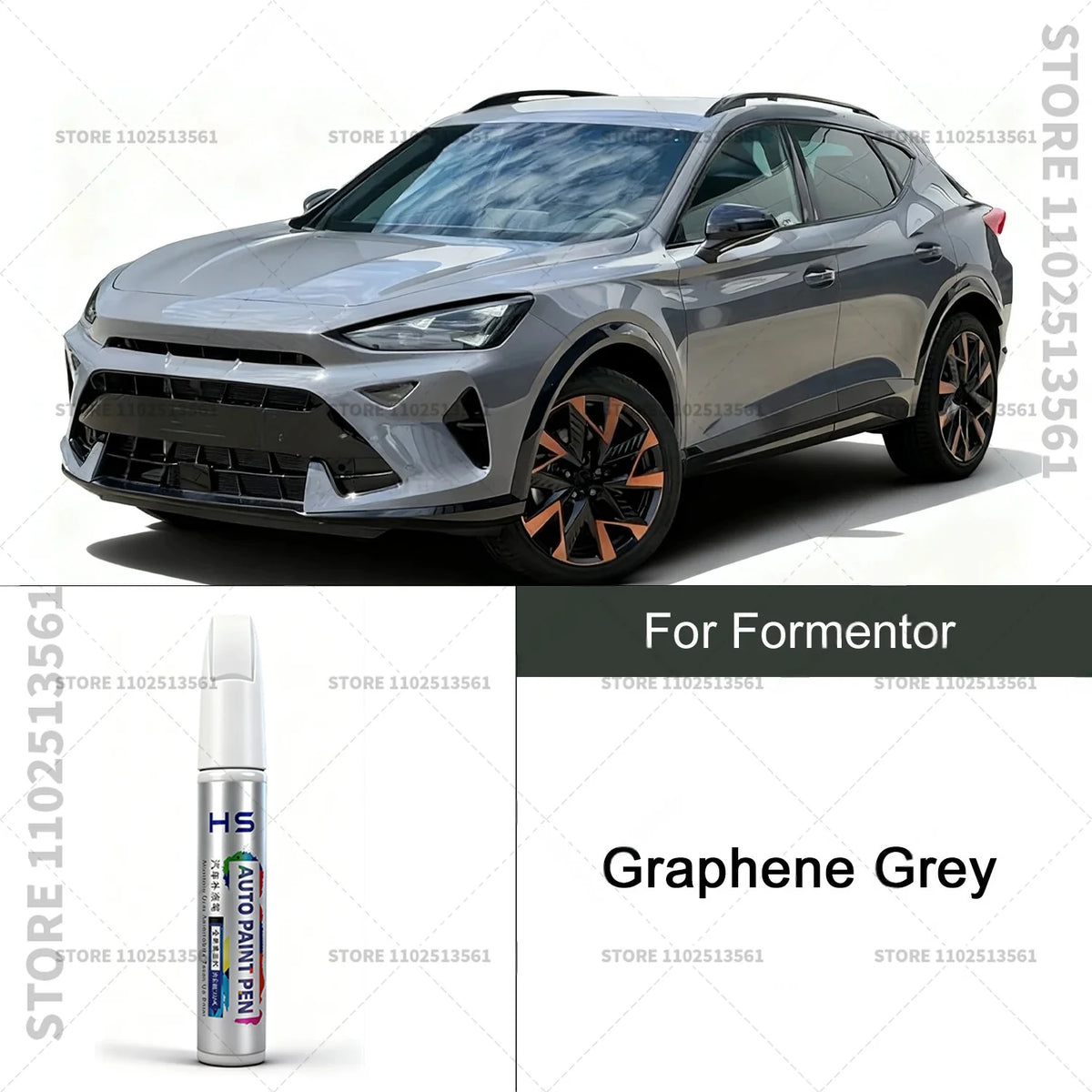 Car Paint Repair Pen For CUPRA Formentor Paint Scratch Repair Accessories Glacial White detail view