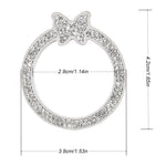 1PCS Car Bling Ring Crystal Car Stickers Rings Womens Car Decals, Push Start Button B alternate view