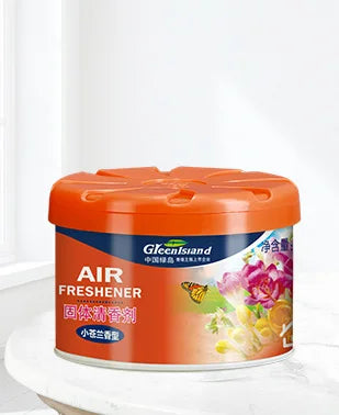 70g Solid Air Freshener | Indoor Toilet Deodorizer and Car Fragrance Box close-up view