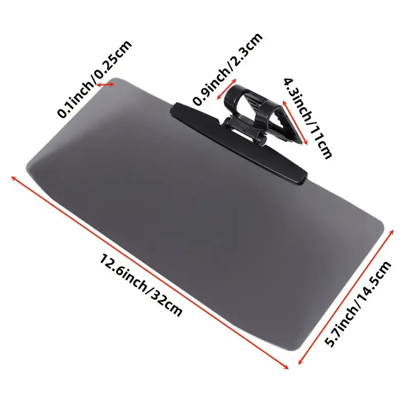 A Car Mounted Anti Glare Mirror, Anti UV Strong Light Vehicle Sunshade additional angle