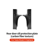 YZ for Tesla Model 3/Y Highland Juniper 2021-2025 Rear Door Sill Protection Strip detail view
