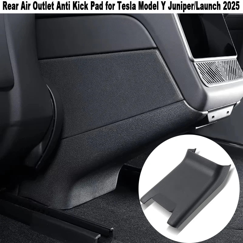 Rear Air Outlet Anti Kick Pad for Tesla Model Y Juniper/Launch 2025 TPE Rear Central Control Screen Protector Cover Accessories