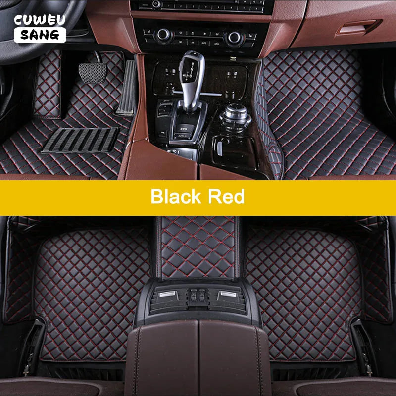 CUWEUSANG Custom Car Floor Mats For Honda Jazz Fit Auto Carpets Foot Coche Accessorie