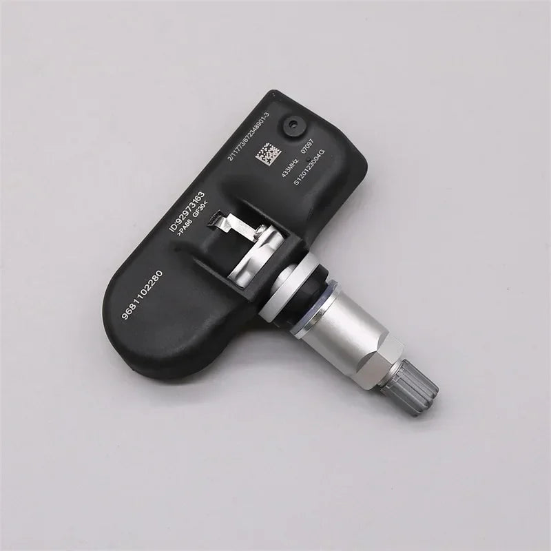 4PCS 433 MHz Tire Pressure Sensors for Peugeot 207 208 307 407 408 1007 2008 3008 and close-up view
