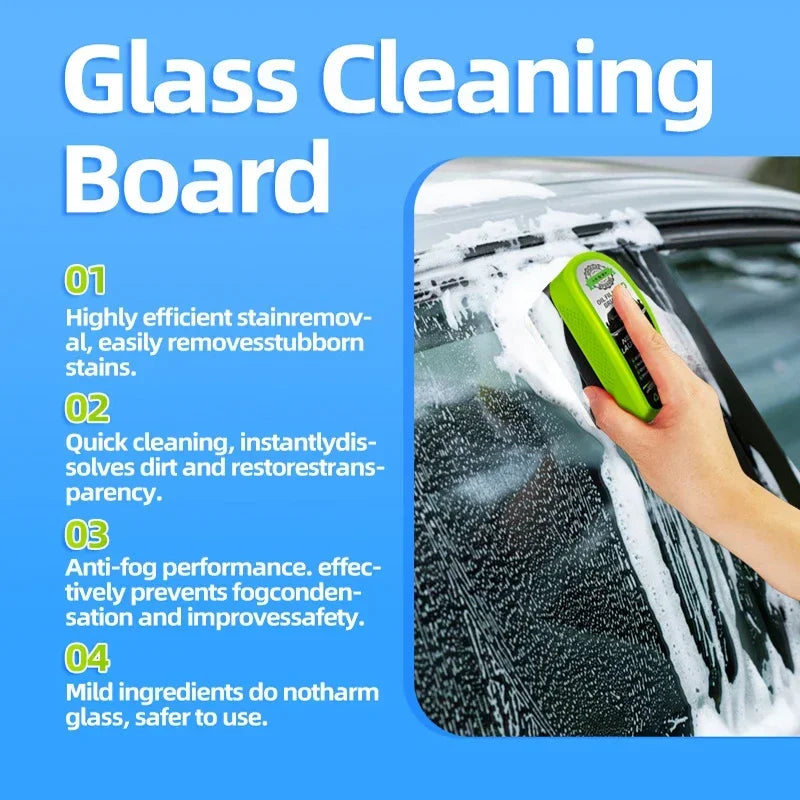 Automotive Car Oil Film Cleaning Brush-150ml Glass Oil Film Remover for Car Window-Wi lifestyle view