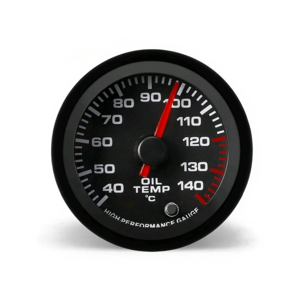 52mm 7-Color Car Gauge Set | Water Temp Oil Temp Oil Pressure Tachometer Boost Voltmet close-up view