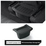 Armrest Rear Storage Box For Tesla Model YL 6-Seats 2026 TPE Center Console Under Air Vent Storage Case Trash Can Organizer Tray
