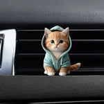 Car Outlet Vent Perfume Clips Cat Acrylic 2D Air Freshener Diffuser | Car Interior Decor detail view