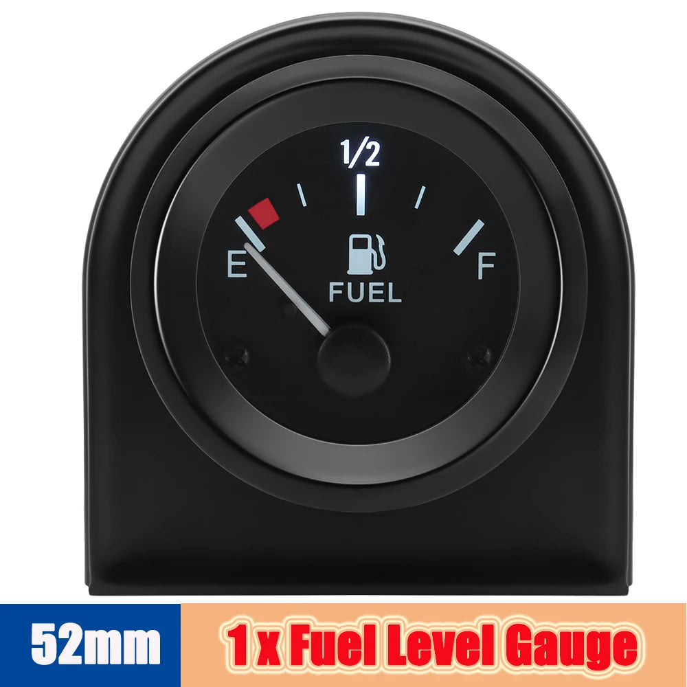 52mm Auto Gauge Kit with Sensor | LED Digital Oil Temp, Water Temp, Oil Pressure, Fue alternate view