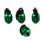4Pcs Grenade Design Aluminum Alloy Valve Stem Caps | Car Truck Motorcycle Tire Access lifestyle view