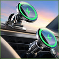 15W MagSafe Car Mount Charger, Magnetic Wireless Car Charger for iPhone 17-12, Samsung, Pixel, Car Phone Holder for Jeep Ford F150, Gifts